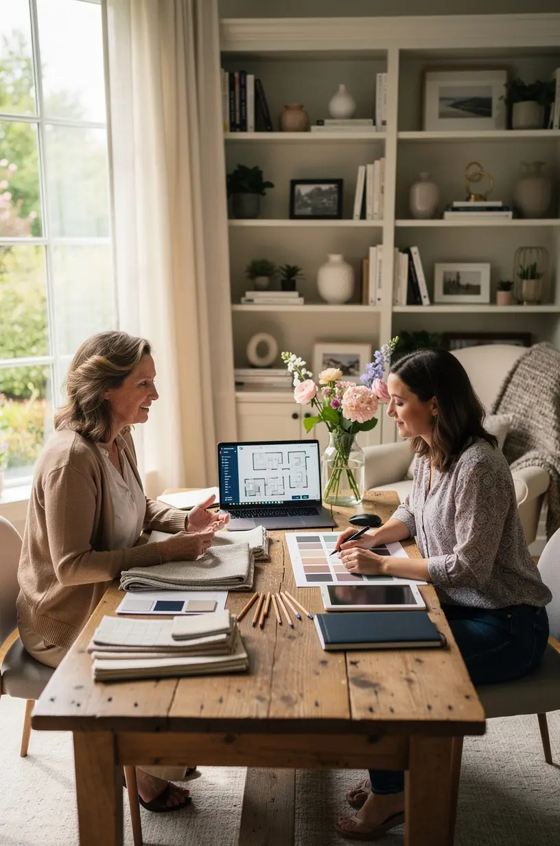 Assessing home styling needs for seasonal refresh.