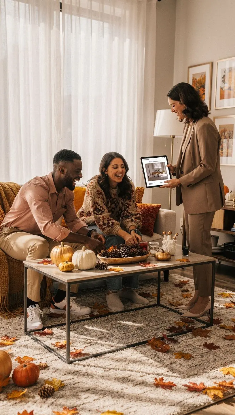 Interior design showcasing seasonal space psychology concepts